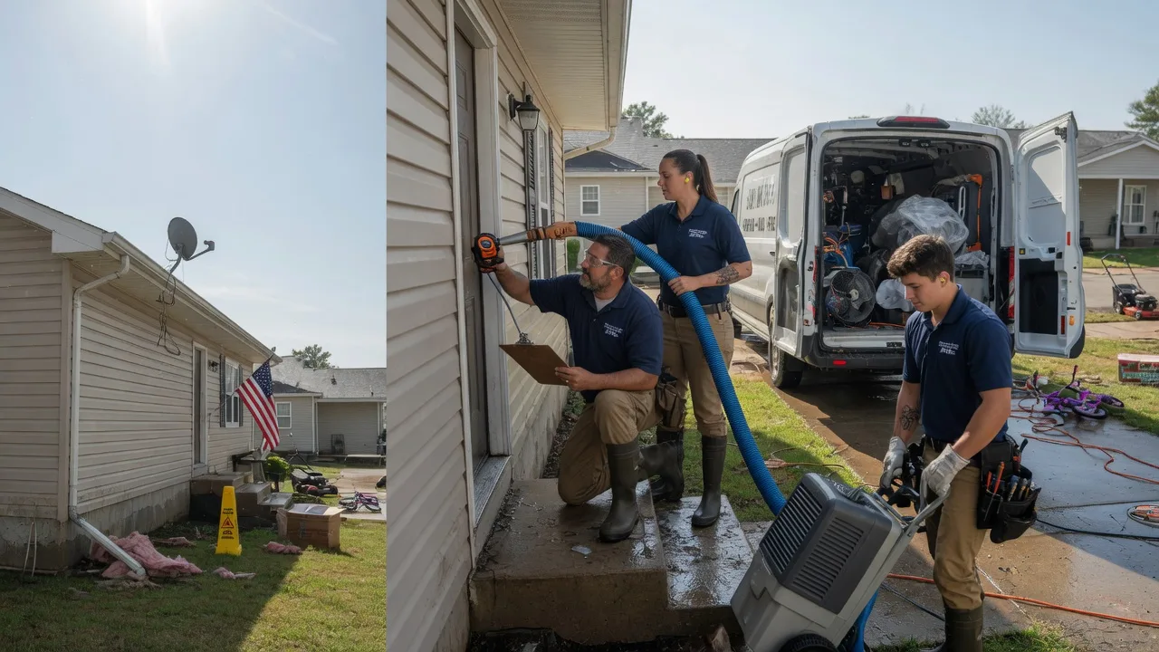 Ceiling Water Damage Restoration in Mason City, IL near me